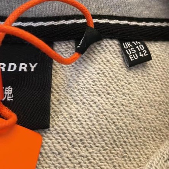 BRAND NEW women superdry sport half zip sweater size US 10 - Picture 8 of 8